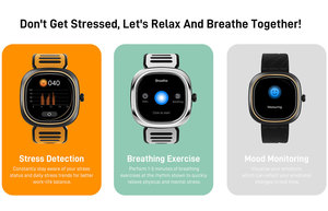 Doogee D11 Smartwatch IP68 không thấm nước thời gian thực nhịp tim 70 chế độ thể thao 300mAh pin cho Android IOS điện thoại di động - Product Image 6