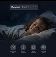 Rideau en faux lin plissé avec voilage, lot de 2 panneaux, filtrant la lumière, pour chambre et salon