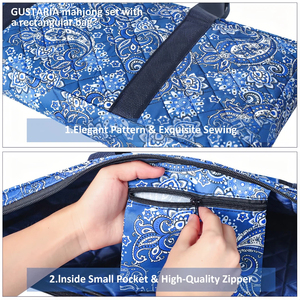 3 Pcs Empty <b>Mahjong</b> Bag, Travel-Friendly American <b>Mahjong</b> <b>Set</b> Bag with Tiles Bag and Racks & Pushers Bag <b>Mahjong</b> Tile <b>Set</b> Bag - Product Image 6