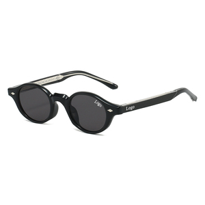 Gafas de Sol Redondas Personalizadas Premium OEM 2026 Negras Tr90 Polarizadas Ligeras con Protección UV400, Montura Completa, Duraderas, Cómodas, Unisex - Product Image 1