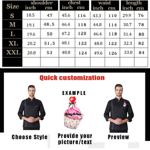 Veste de <span class=keywords><strong>chef</strong></span> personnalisée avec logo, style japonais, robe de <span class=keywords><strong>pâtissier</strong></span>, uniforme de <span class=keywords><strong>chef</strong></span>, autres uniformes - Product Image 6