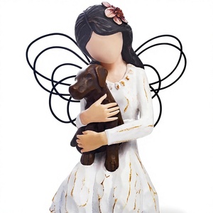 SIGUEJOR <strong>Dog</strong> Memorial Angel Figurine-Loss of <strong>Dog</strong> Sympathy Gift &amp; Remembrance Keepsake (Brown) for <strong>Dog</strong> Loss Funeral - Product Image 1