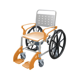 <b>Elderly</b> Commode <b>Chair</b> With Wheels And Armrests Portable <b>Shower</b> Seat <b>For</b> Bathroom Safety Equipment - Product Image 1