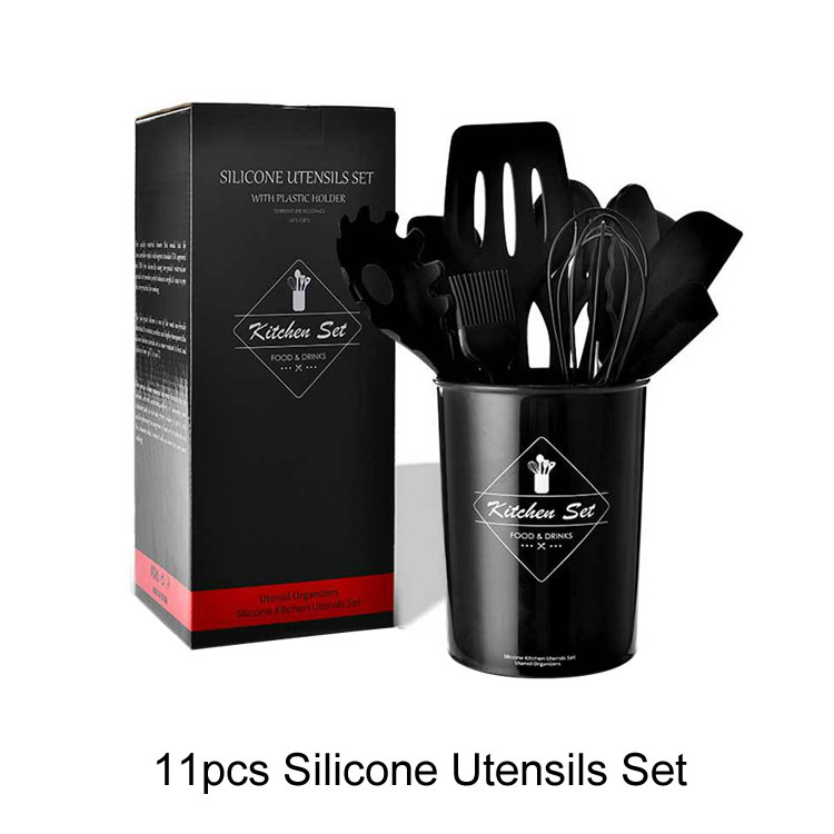 8-piece Red Stainless Handle