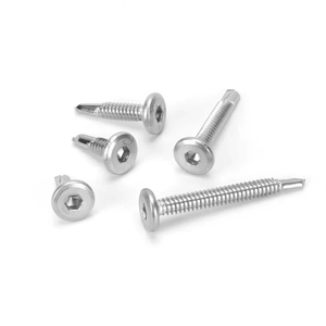 Bibo Yaente Factory 410 Stainless Steel Hex Socket Flat Head Self-drilling Screws - M5.5 Dovetail Drilling <b>Fasteners</b> Metric Self - Product Image 2