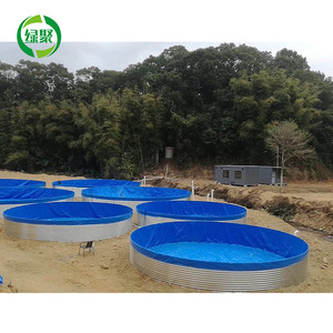 Fournisseurs Chinois Vente en Gros Grande Bâche Ronde en PVC pour Aquaculture Biofloc Tilapia Élevage de Poissons en Système RAS - Product Image 2