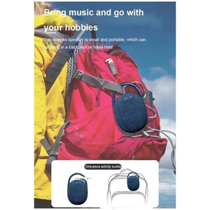 Haut-parleur portable étanche IP67 avec crochets, mini haut-parleur Bluetooth à batterie intégrée, basses puissantes, modèle Clip <span class=keywords><strong>4</strong></span>, vente chaude - Product Image 2