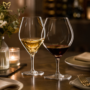 Verres à vin en cristal soufflé à la main, verres de dégustation de vin rouge et blanc haut de gamme, <span class=keywords><strong>Bordeaux</strong></span>, Bourgogne, Pinot Noir, Chardonnay - Product Image 2