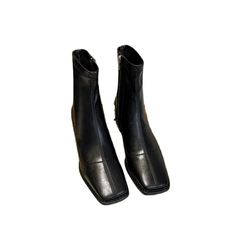 नई शैली वर्ग पैर की अंगुली ब्लॉक एड़ी पु चमड़े bootie महिलाओं के जूते 'महिलाओं दैनिक जीवन के लिए