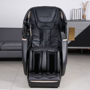 Home Massage Chair Full Body <b>Zero</b> Gravity SL Guide Rail 3D Robotic Arm Black Beige <b>One</b> Piece Molding - Product Image 1