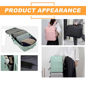 Mochila inteligente de viaje antirrobo Usb personalizada con carga impermeable para negocios, mochilas para portátiles de 17,3 pulgadas, mochilas escolares - Product Image 4