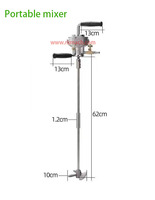 Mélangeur de petite taille d'agitateur chimique vertical liquide d'encre de peinture de contrôle d'air de 5 gallons