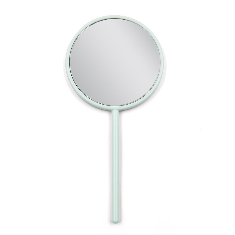 Green round mirror