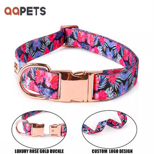 Set di imbracatura per gatti di lusso <span class=keywords><strong>2025</strong></span> con collare per cani in poliestere morbido traspirante con Logo stampato con fibbia in metallo - Product Image 2