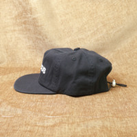 Casquette Snapback à 5 panneaux en coton pur, visière plate, sangle en nylon avec boucle en plastique, réglable et personnalisable, broderie de marque