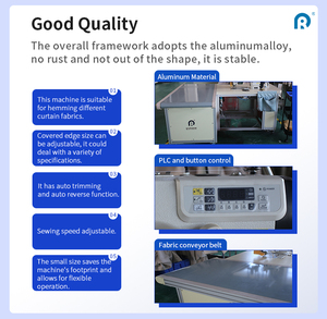 Máquina de Coser Industrial Automática Ridong para Dobladillos de Cortinas Pequeñas, 0.8KW, 220V - Product Image 4