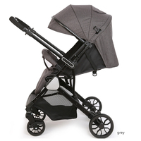 EN 1888 Poussette pliable facile de haute qualité Poussée réversible Buggy pour bébé Landau compact Poussette réversible à roulettes pour bébé