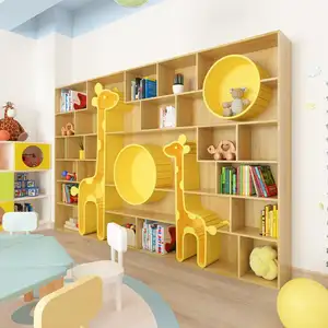 Chiquitos étagère bois armoires pour enfants haute qualité et stockage de jouets bibliothèque rotative coin nordique enfants étagère