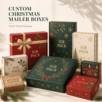 Boîte de Noël élégante pliable de style cracker avec logo personnalisé en gros pour l'emballage de cadeaux avec ruban