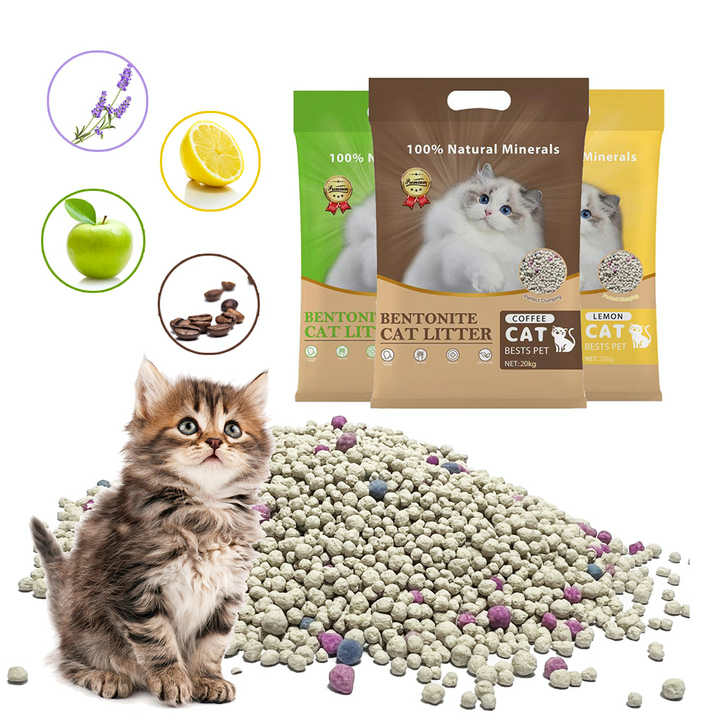Bentonite Cat Litter Wholesale 4kg 8kg 20kg Multi Scents Clumiping Sand for Cat Trending Products 2025 New Arrivals