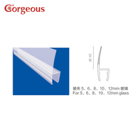 Bande d'étanchéité en caoutchouc de type H étanche pour porte de douche en Offre Spéciale Bande d'étanchéité de bord en plastique PVC transparent pour porte de douche en verre et fenêtre