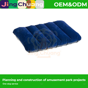 68672 Coussin gonflable carré bleu floqué, coussin de sieste, coussin de dossier, en PVC, vente en gros - Product Image 5