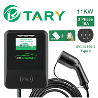7KW 11KW 22KW Wallbox Type 2 EV Chargeur mural 32A 400V AC Chargeur Station Point de charge pour chargeur à usage domestique