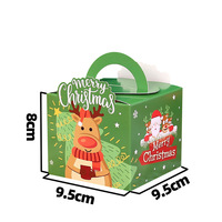 Boîte d'emballage en papier rigide personnalisée pour petits cadeaux de Noël, bonbons aux pommes