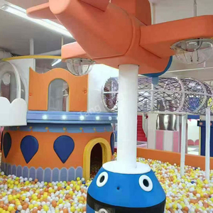 Attrezzatura Commerciale per Parco Giochi Morbido al Coperto, Casetta per Giochi di Ruolo, Scivoli per Bambini, Parco Giochi in Plastica per Interni con Piscina di Palline - Product Image 2