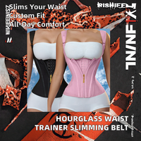 Faja Reductora de Cintura Ajustable Personalizada para Mujer, Cinturón de Compresión con Cierre, Látex, Moldeador Deportivo para Adelgazar el Abdomen