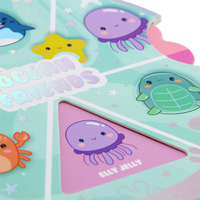 Carnet de notes rotatif personnalisé avec impression couleur, couverture rigide découpée, écologique, pour enfants