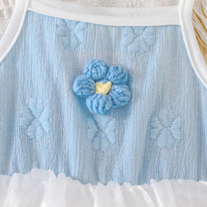 ชุดเดรสเด็กผู้หญิงสำหรับฤดูร้อน ผ้าลูกไม้ระบายอากาศดี ทรงเอไลน์ ความยาวปานกลาง น่ารักหวานแหวว เหมาะสำหรับงานปาร์ตี้ สไตล์เจ้าหญิง - Product Image 5