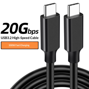 Câble de données USB 3.2 Type-C vers Type-C 2m pour téléphone portable et ordinateur - Product Image 1