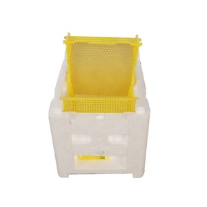 Nuevo Equipo de Apicultura, Caja de Espuma Blanca Inteligente para la Reproducción de <span class=keywords><strong>Abejas</strong></span> Reinas, Caja de Cría de Reinas de Poliestireno con 3 Marcos, 24x15x16.5cm - Product Image 4