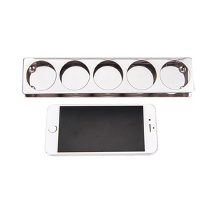 Dental Dropper Holder Stainless Steel 5 Holes For Dental Technician <b>Tools</b> Stand Brown 40ml - Product Image 1