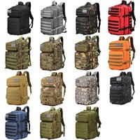 Sac à dos tactique JSH Oxford en nylon avec doublure Molle, 45L, antivol, camouflage, pour les voyages, vente en gros, logo personnalisé