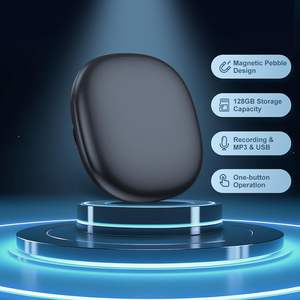 Grabadora magnética activada por voz de 128G con 1600 horas de almacenamiento de grabación Grabadora de audio en el USB-C Dispositivo de escucha portátil MP3 - Product Image 1