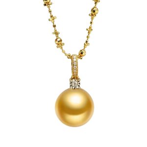 Cierre Multiusos Abierto de Oro Sólido de 18K con Acabado Espejo Brillante, Adornado con Diamantes Transparentes y Brillantes para Incrustaciones de Perlas Personalizadas - Product Image 1
