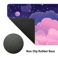 Grand tapis de souris de jeu en caoutchouc naturel à motif HD personnalisé Base antidérapante Tapis de souris imperméable et résistant à l'usure pour le bureau