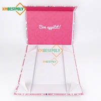 Boîte cadeau de luxe en carton pliable pour desserts personnalisés avec couvercle magnétique, 20 paquets de boîtes d'emballage magnétiques pour macarons et biscuits avec inserts