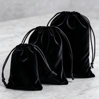 Sac à cordon en velours floqué écologique, tissu doux pour bijoux, maquillage, emballage de cadeaux de mariage