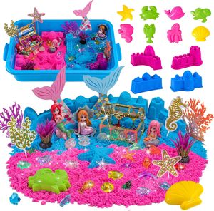 Jouets <span class=keywords><strong>de</strong></span> bac sensoriel océanique avec animaux marins, kit <span class=keywords><strong>de</strong></span> sable artistique pour bac à sable, jouets <span class=keywords><strong>de</strong></span> plage pour enfants - Product Image 1