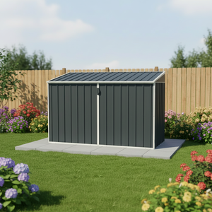 Abri <span class=keywords><strong>de</strong></span> jardin en métal étanche EST15586-H140 pour outils et <span class=keywords><strong>rangement</strong></span> extérieur - Product Image 4