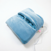 Masseur de pieds chauffant Shiatsu à compression d'air, massage à 3 niveaux, télécommande, relaxation complète à 360°, à brancher pour les douleurs plantaires