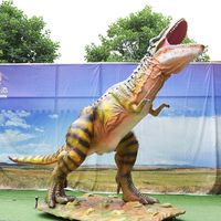 Modèle de dinosaure animatronique T-Rex électrique dynamique de grande taille de 6 mètres avec mouvements pour parc, fourni par le fabricant