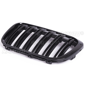 Rejilla Delantera para BMW X1 F48 F49 2016 2017 2018 2019 XDrive, Doble Listón, Negro Brillante, Accesorios para Automóviles - Product Image 5