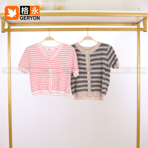 Blusas de algodón vintage Geryon para mujer, colores surtidos, tops de verano, camisas cortas, <span class=keywords><strong>ropa</strong></span> <span class=keywords><strong>usada</strong></span> ligera, fardos limpios - Product Image 4