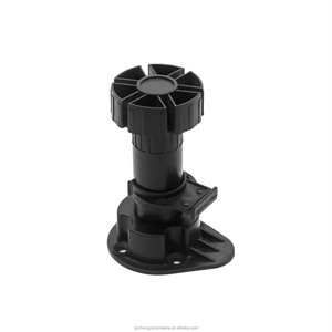 CY-704 Babs שחור פלסטיק lever רגליים מתכווננות עבור רהיטים - Product Image 3