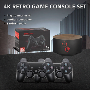 X2 Game Stick GD10 Pro 4K Reproductor <span class=keywords><strong>de</strong></span> Juegos 3D HD Retro Ecológico Controlador <span class=keywords><strong>de</strong></span> Videojuegos Inalámbrico para TV 50 Emuladores Regalos para Niños - Product Image 2