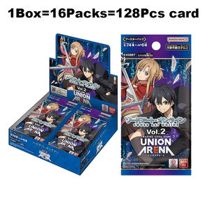 Cartes originales Bandais <span class=keywords><strong>Sword</strong></span> <span class=keywords><strong>Art</strong></span> <span class=keywords><strong>Online</strong></span>, authentiques UNION ARENA SAO Vol.2, boîte de collection de cartes d'anime japonaises - Product Image 2